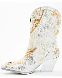 Azalea Wang Women's Astounding Embellished Fashion Booties - Snip Toe