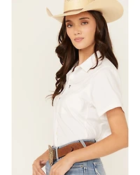 Ariat Women's VentTEK Solid Short Sleeve Button-Down Stretch Western Shirt