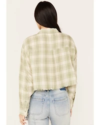 Cleo + Wolf Women's Long Sleeve Cropped Shirt