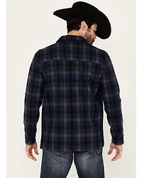 Pendleton Men's Lawson Plaid Print Long Sleeve Button-Down Shirt Jacket