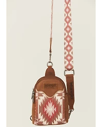 Wrangler x Boot Barn Women's Southwestern Print Sling Crossbody Bag