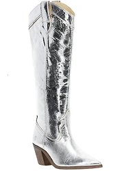 Frye Women's Sara Metallic Tall Western Boots - Round Toe