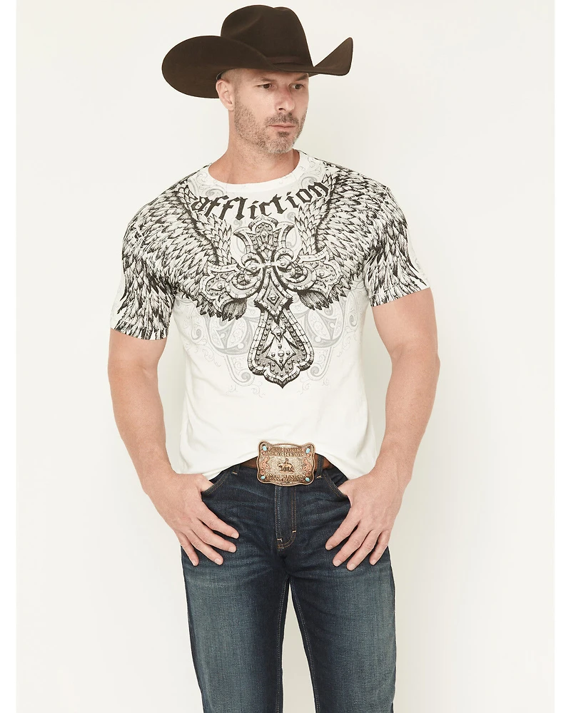 Affliction Men's Kingdom Short Sleeve Graphic T-Shirt