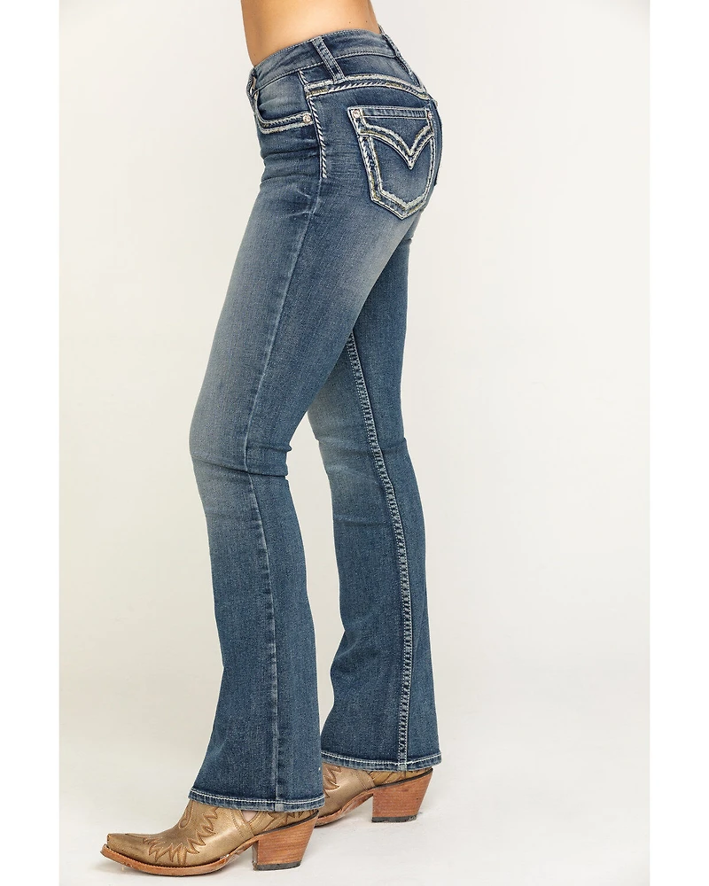 Shyanne Women's Medium Basic Bootcut Stretch Jeans