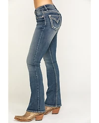 Shyanne Women's Medium Basic Bootcut Stretch Jeans