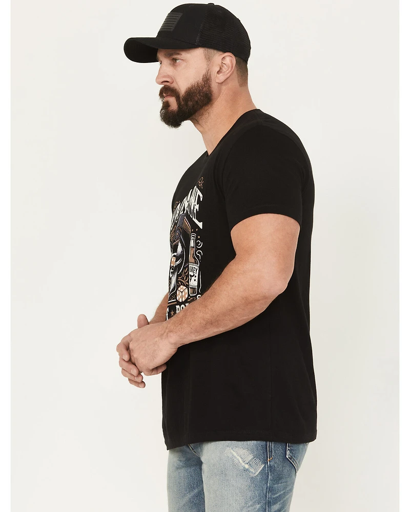 Moonshine Spirit Men's Let It Roll Short Sleeve Graphic T-Shirt