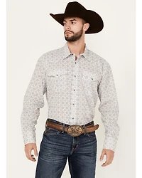 Roper Men's Amarillo Medallion Print Long Sleeve Snap Western Shirt