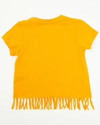 Shyanne Toddler Girls' Horse Breeds Fringe Short Sleeve Graphic Tee