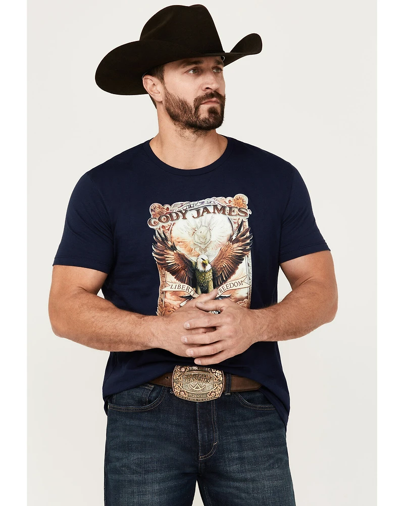 Cody James Men's Liberty Death Short Sleeve Graphic T-Shirt