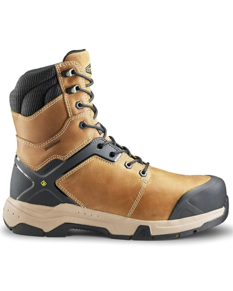 Terra Men's 8" Carbine Waterproof Work Boots - Composite Toe