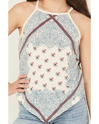 Rock & Roll Denim Girls' Scarf Print Tank