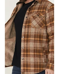 Dakota Grizzly Men's Ivan Plaid Print Sherpa Lined Shirt Jacket