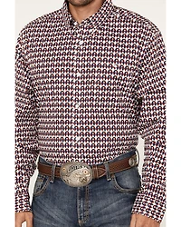 RANK 45® Men's Event Medium Geo Print Long Sleeve Button-Down Western Shirt