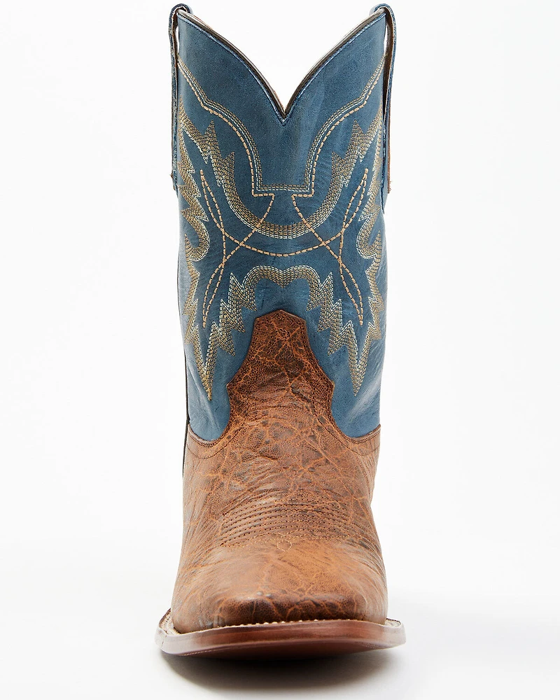 Cody James Men's Elephant Print Western Boots - Broad Square Toe