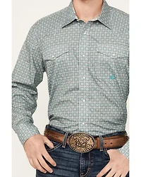 Roper Men's Amarillo Medallion Print Long Sleeve Snap Western Shirt