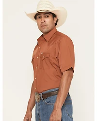 Ely Walker Men's Boot Barn Exclusive Solid Short Sleeve Snap Western Shirt