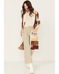 Shyanne Women's Geo Print Duster Cardigan