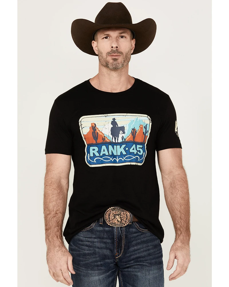 RANK 45® Men's Riding Free Short Sleeve Graphic T-Shirt