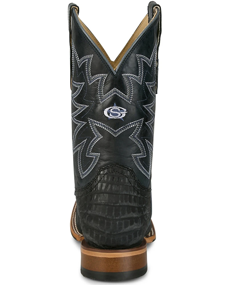 Justin Men's San Antone Exotic Caiman Western Boots