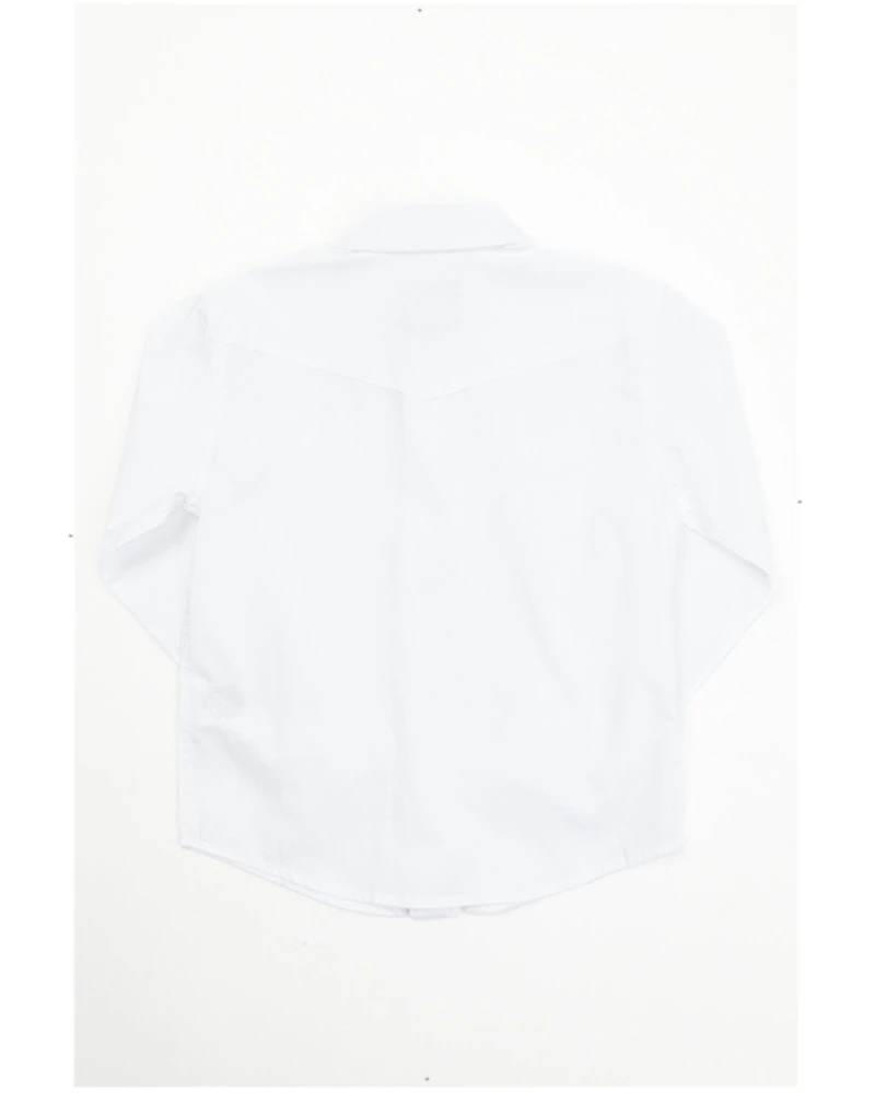 Gibson Trading Co Toddler Boys' Solid Long Sleeve Pearl Snap Western Shirt