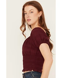 Shyanne Women's Puff Sleeve Smocked Bodice Top