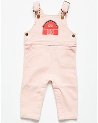 Angel Dear Infant Girls' Barn Corduroy Overalls