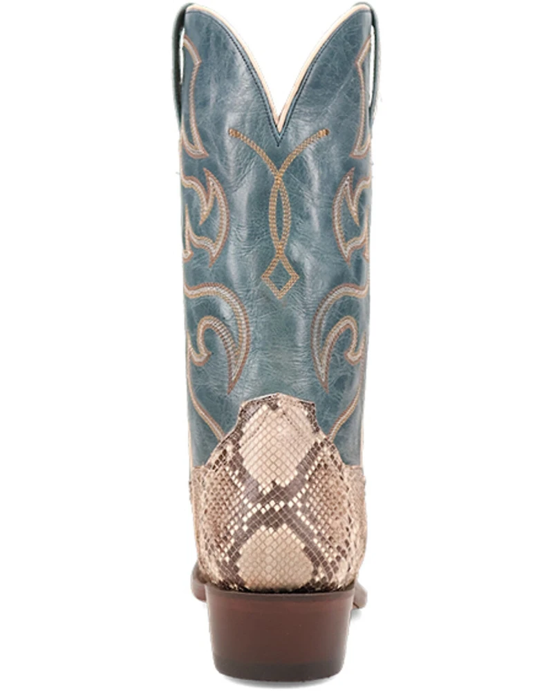 Dan Post Men's Exotic Python Western Boots - Snip Toe