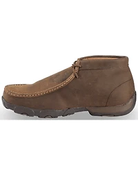 Twisted X Men's Driving Mocs Steel Toe Lace-Up Work Shoes