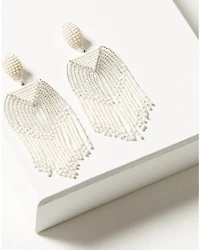 Shyanne Women's Beaded Fringe Statement Earrings