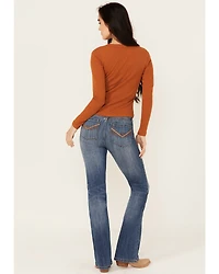 Idyllwind Women's Rebel Mid Rise Bootcut Stretch Denim Jeans