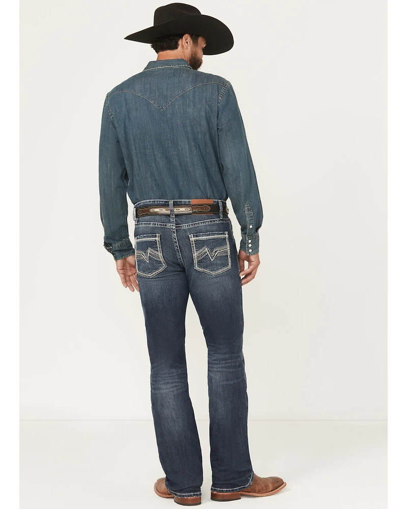Cody James Men's Moonlight Wash Wyatt Slim Bootcut Stretch Denim Jeans