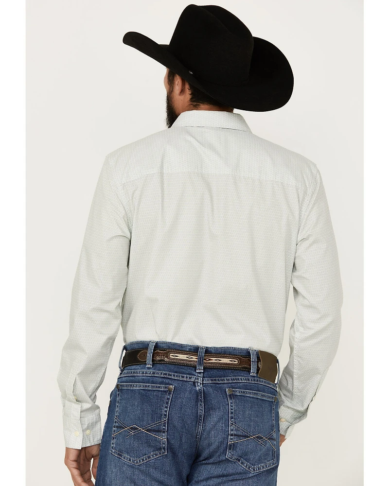Gibson Trading Co Men's Bar Stool Geo Print Long Sleeve Button-Down Western Shirt
