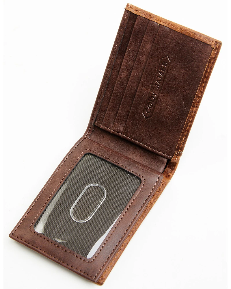 Cody James Men's Tooled Bifold Leather Wallet