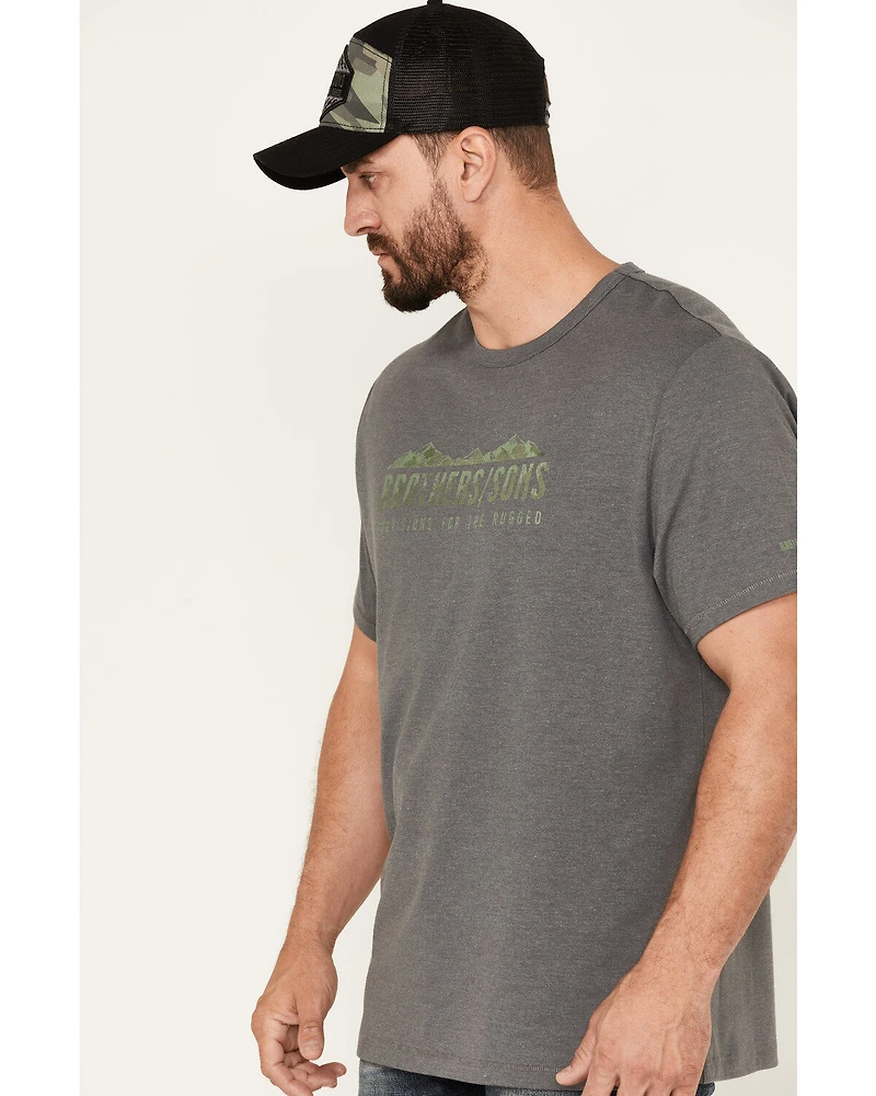 Brothers and Sons Men's Mountains Graphic Short Sleeve T-Shirt