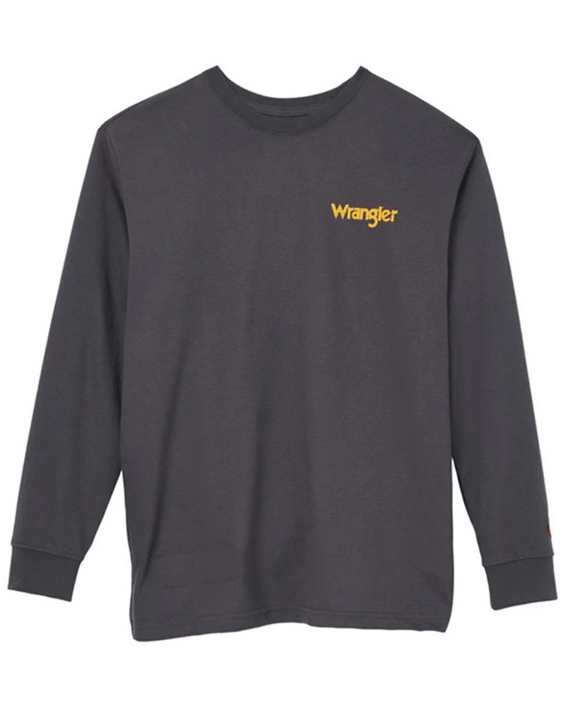 Wrangler Men's FR Lineman Flag Long Sleeve Graphic T-Shirt