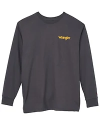 Wrangler Men's FR Lineman Flag Long Sleeve Graphic T-Shirt