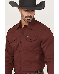 Kimes Ranch Men's Blackout Long Sleeve Snap Performance Shirt
