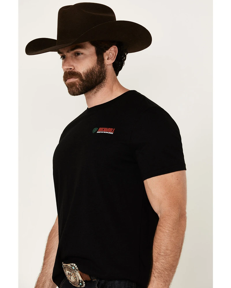 Rock & Roll Denim Men's Mexico Flag Short Sleeve Graphic T-Shirt