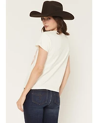 Wrangler Women's Luck Ain't Got Noting To Do With It Short Sleeve Graphic Tee