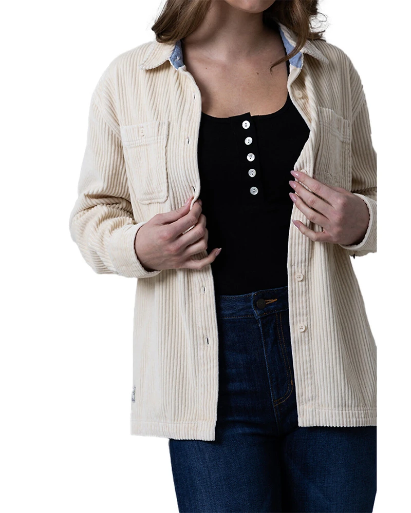 Kimes Ranch Women's Luna Corduroy Long Sleeve Button-Down Western Shirt