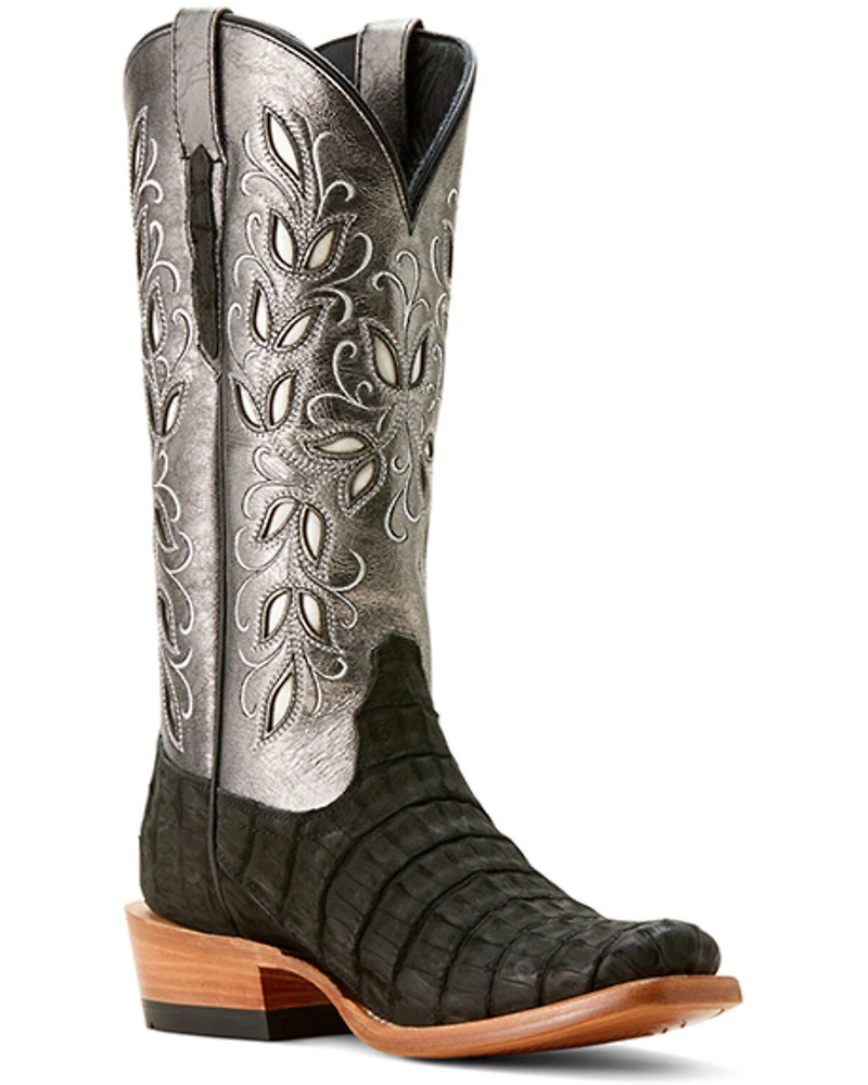 Ariat Women's Futurity Exotic Caiman Western Boots - Square Toe
