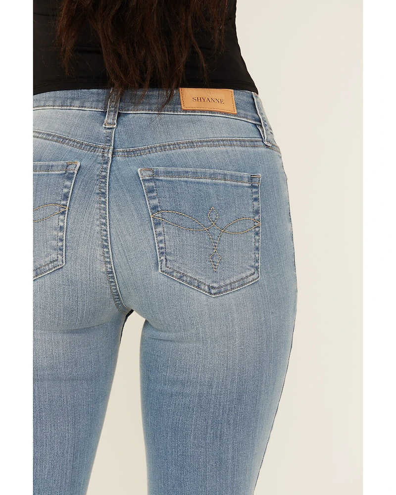 Shyanne Women's Aria Medium Rise Bootcut Super Stretch Denim Jeans