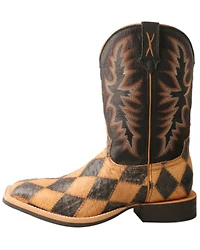 Twisted X Men's Ruff Stock Western Boots - Broad Square Toe