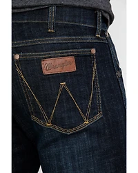 Wrangler Retro Men's Dax Dark Wash Slim Bootcut Stretch Denim Jeans