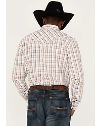 Cody James Men's Fortune Plaid Print Long Sleeve Snap Western Shirt