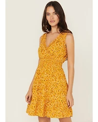 Shyanne Women's Floral Print Sleeveless Mini Dress
