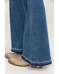 Show Me Your Mumu Women's Austin Pull On Flare Jeans