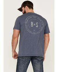 Brothers and Sons Men's Mercantile Weathered Slub Graphic Short Sleeve T-Shirt