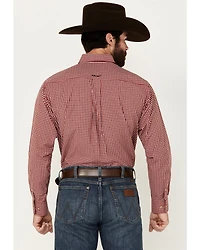 Ariat Men's Porter Plaid Print Long Sleeve Button-Down Performance Shirt