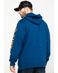 Hawx Men's Logo Sleeve Performance Fleece Hooded Work Sweatshirt - Big & Tall